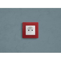 Розетка 1-м СП Etika 16А IP31 250В 2P без заземл. защ. шторки немецк. стандарт винтов. клеммы механизм бел. IEK 672234