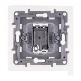 Переключатель 1-кл. Etika 10А IP44 250В безвинтов. зажимы сл. кость Leg 672307