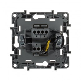 Переключатель 1-кл. СП Etika Plus 10А IP20 250В 10AX с подсветкой безвинтов. зажимы механизм сл. кость IEK 672315