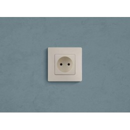 Розетка 1-м СП Etika 16А IP31 250В 2P без заземл. защ. шторки немецк. стандарт винтов. клеммы механизм сл. кость Leg 672334