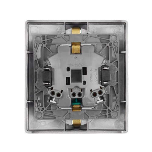 Розетка 2-м СП Etika 16А IP31 250В 2х2P+E с заземл. защ. шторки немецк. стандарт безвинт. клеммы антрацит IEK 672633