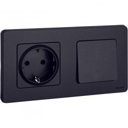 Выключатель 1-кл. Inspiria 10А IP20 250В 10AX механизм антрацит Leg 673603