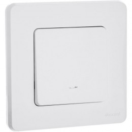 Выключатель 1-кл. Inspiria 10А IP20 250В 10AX с подсветкой/индикацией механизм бел. Leg 673610