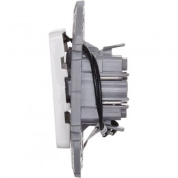 Выключатель 1-кл. Inspiria 10А IP20 250В 10AX с подсветкой/индикацией механизм бел. Leg 673610