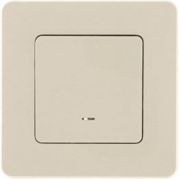 Выключатель 1-кл. Inspiria 10А IP20 250В 10AX с подсветкой/индикацией механизм сл. кость IEK 673611