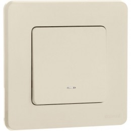 Выключатель 1-кл. Inspiria 10А IP20 250В 10AX с подсветкой/индикацией механизм сл. кость IEK 673611