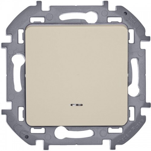 Выключатель 1-кл. Inspiria 10А IP20 250В 10AX с подсветкой/индикацией механизм сл. кость IEK 673611