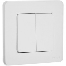 Выключатель 2-кл. Inspiria 10А IP20 250В 10AX механизм бел. Leg 673620