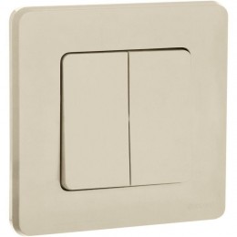 Выключатель 2-кл. Inspiria 10А IP20 250В 10AX механизм сл. кость Leg 673621