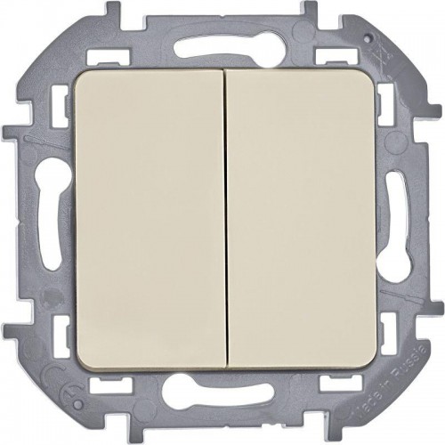 Выключатель 2-кл. Inspiria 10А IP20 250В 10AX механизм сл. кость Leg 673621