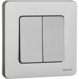 Выключатель 2-кл. Inspiria 10А IP20 250В 10AX механизм алюм. Leg 673622