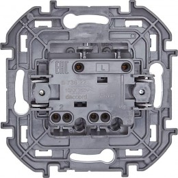 Выключатель 2-кл. Inspiria 10А IP20 250В 10AX механизм алюм. Leg 673622