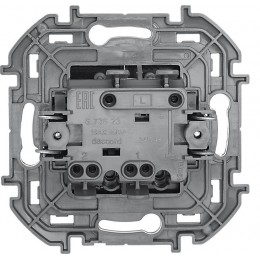 Выключатель 2-кл. Inspiria 10А IP20 250В 10AX механизм антрацит Leg 673623