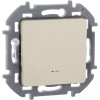 Переключатель 1-кл. Inspiria 10А IP20 250В 10AX с подсветкой / индикацией механизм сл. кость Leg 673661