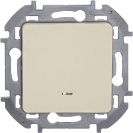 Переключатель 1-кл. Inspiria 10А IP20 250В 10AX с подсветкой / индикацией механизм сл. кость Leg 673661