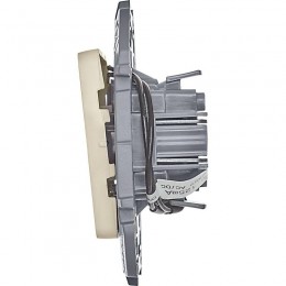 Переключатель 1-кл. Inspiria 10А IP20 250В 10AX с подсветкой / индикацией механизм сл. кость Leg 673661