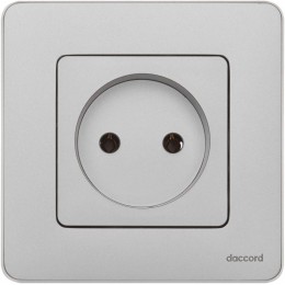 Розетка 1-м СП Inspiria 16А IP20 250В 2P механизм алюм. Leg 673712