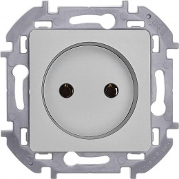 Розетка 1-м СП Inspiria 16А IP20 250В 2P механизм алюм. Leg 673712
