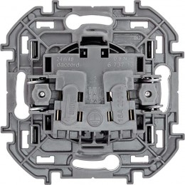 Розетка 1-м СП Inspiria 16А IP20 250В 2P механизм антрацит Leg 673713