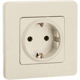Розетка 1-м СП Inspiria 16А IP20 250В 2P+E немецк. стандарт механизм сл. кость Leg 673721