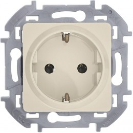 Розетка 1-м СП Inspiria 16А IP20 250В 2P+E немецк. стандарт механизм сл. кость Leg 673721