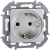 Розетка 1-м СП Inspiria 16А IP20 250В 2P+E немецк. стандарт механизм алюм. Leg 673722