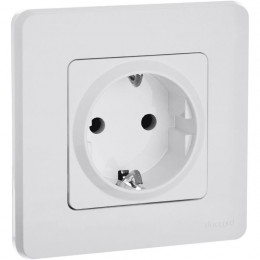 Розетка 1-м СП Inspiria 16А IP20 250В 2P+E защ. шторки немецк. стандарт механизм бел. Leg 673730