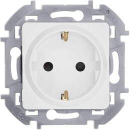 Розетка 1-м СП Inspiria 16А IP20 250В 2P+E защ. шторки немецк. стандарт механизм бел. Leg 673730