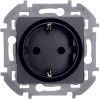 Розетка 1-м СП Inspiria 16А IP20 250В 2P+E защ. шторки немецк. стандарт механизм антрацит IEK 673733