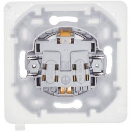 Розетка 1-м СП Inspiria 16А IP44 250В 2P+E защ. шторки с крышкой немецк. стандарт механизм бел. Leg 673740