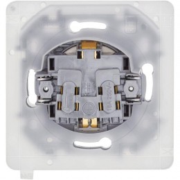 Розетка 1-м СП Inspiria 16А IP44 250В 2P+E защ. шторки с крышкой немецк. стандарт механизм сл. кость Leg 673741