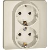 Розетка Inspiria 16А 250В 2х2P+E немецк. стандарт сл. кость Leg 673751