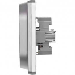 Розетка Inspiria 16А 250В 2х2P+E немецк. стандарт алюм. Leg 673752