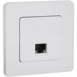 Розетка компьютерная Inspiria RJ45 кат.5E UTP бел. Leg 673825