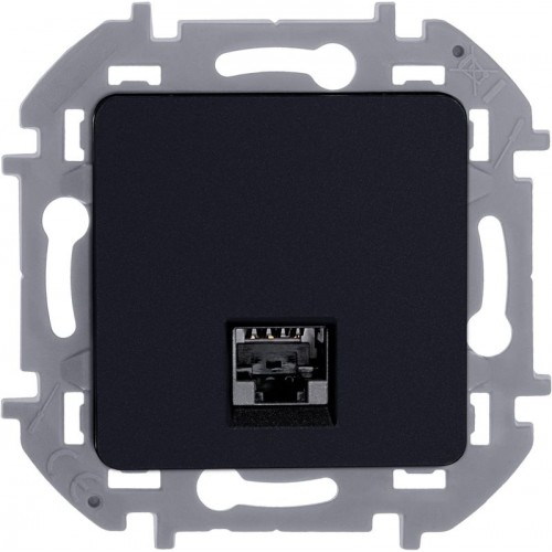 Розетка компьютерная Inspiria RJ45 кат.5E UTP антрацит IEK 673828