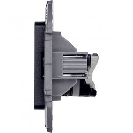 Розетка компьютерная Inspiria RJ45 кат.5E UTP антрацит IEK 673828