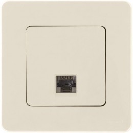 Розетка компьютерная Inspiria RJ45 кат.6 UTP механизм сл. кость Leg 673831
