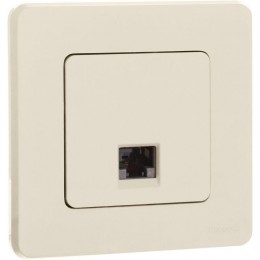 Розетка компьютерная Inspiria RJ45 кат.6 UTP механизм сл. кость Leg 673831