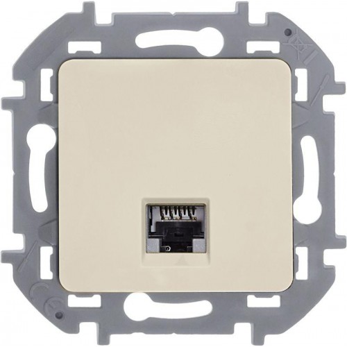 Розетка компьютерная Inspiria RJ45 кат.6 UTP механизм сл. кость Leg 673831