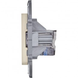 Розетка компьютерная Inspiria RJ45 кат.6 UTP механизм сл. кость Leg 673831