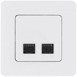 Розетка компьютерная 2-м Inspiria RJ45 кат.5E UTP бел. Leg 673835