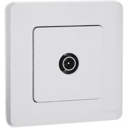 Розетка телевизионная проходная TV Inspiria 14дБ 5-862мГц механизм бел. Leg 673860