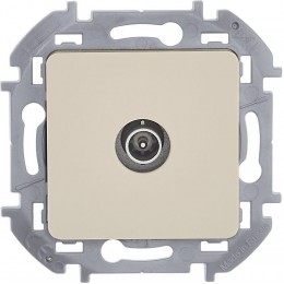 Розетка телевизионная проходная TV Inspiria 14дБ 5-862мГц механизм сл. кость Leg 673861