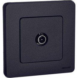 Розетка телевизионная проходная TV Inspiria 14дБ 5-862мГц механизм антрацит Leg 673863