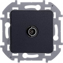 Розетка телевизионная проходная TV Inspiria 14дБ 5-862мГц механизм антрацит Leg 673863