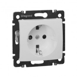 Розетка 1-м СП Valena 16А IP21 2P+E с заземл. защ. шторки немецк. стандарт механизм бел. (DIY-упак.) Leg 694269