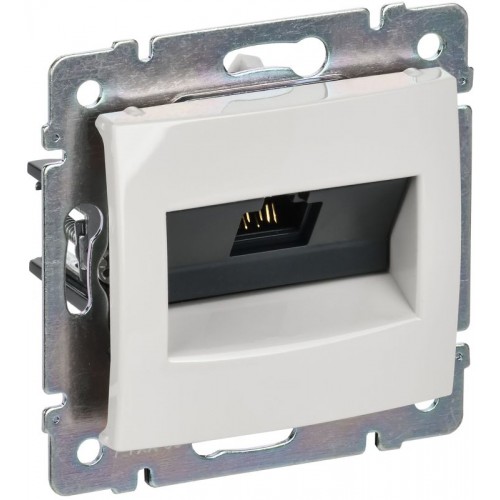 Розетка компьютерная 1-м СП Valena RJ45 UTP механизм бел. (DIY-упак.) IEK 694286