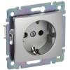 Розетка 1-м СП Valena 16А IP20 с заземл. на винтах механизм алюм. IEK 770120
