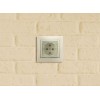 Розетка 1-м СП Valena 16А IP44 2P+E защ. шторки с крышкой немецк. стандарт механизм сл. кость IEK 774120