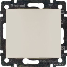 Переключатель проходной 1-кл. СП Valena 10А IP31 250В механизм сл. кость IEK 774306